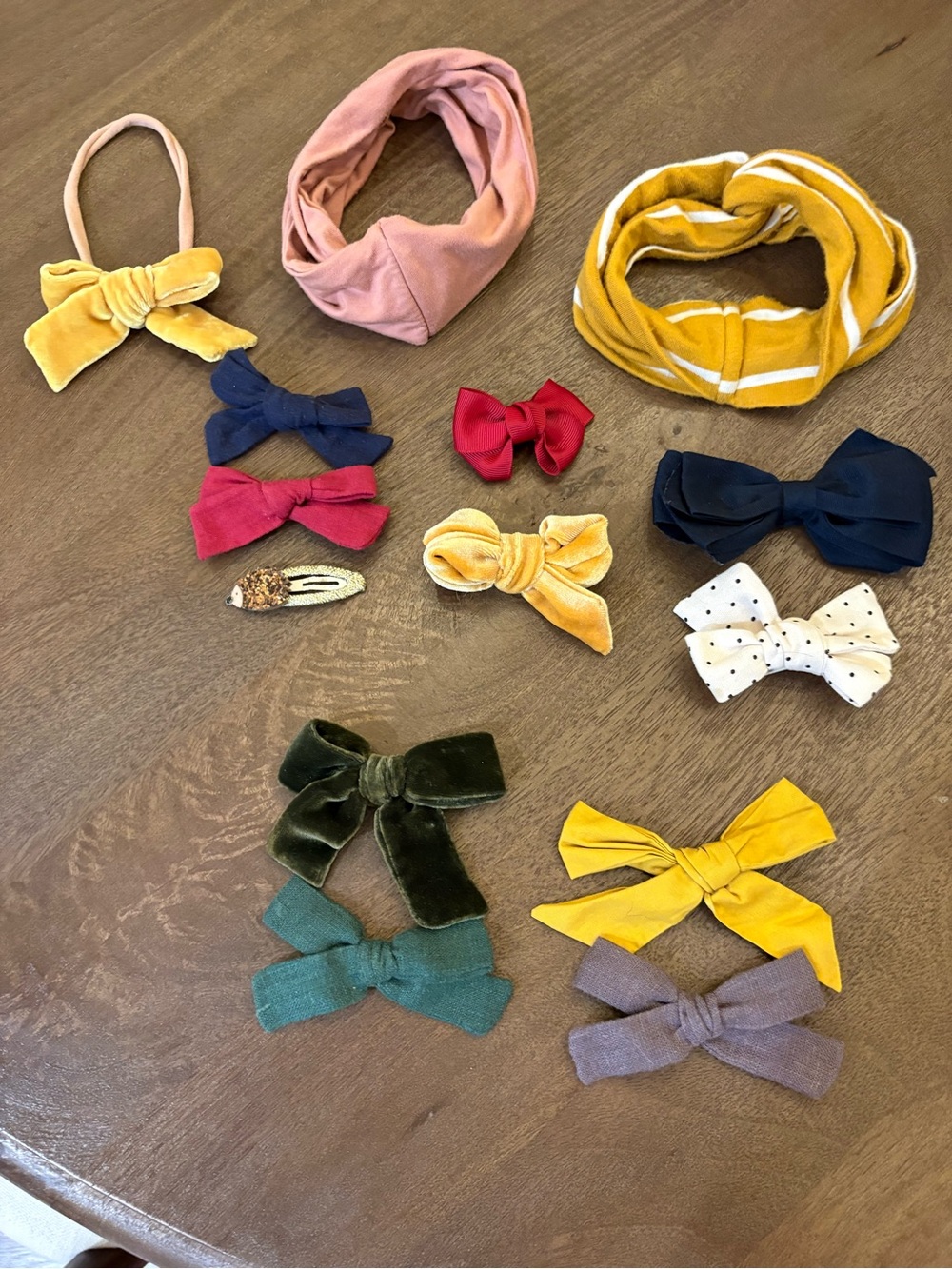 Little Poppy Co assorted baby MultiColor Bow, Hair Clips, Turbans & Headband Set